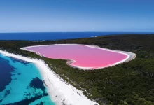 دریاچه صورتی اسپنسر | Spencer lake